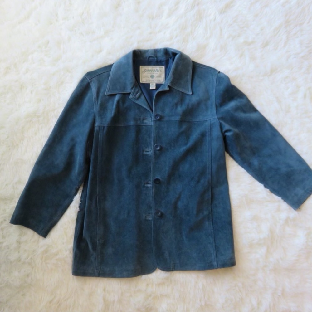 St. John's Bay Blue Suede Jacket